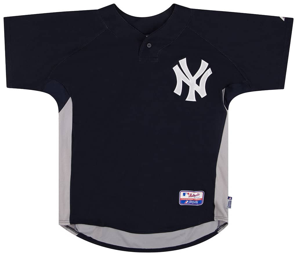 2010s New York Yankees Authentic Majestic Cool Base Batting Practice Jersey L