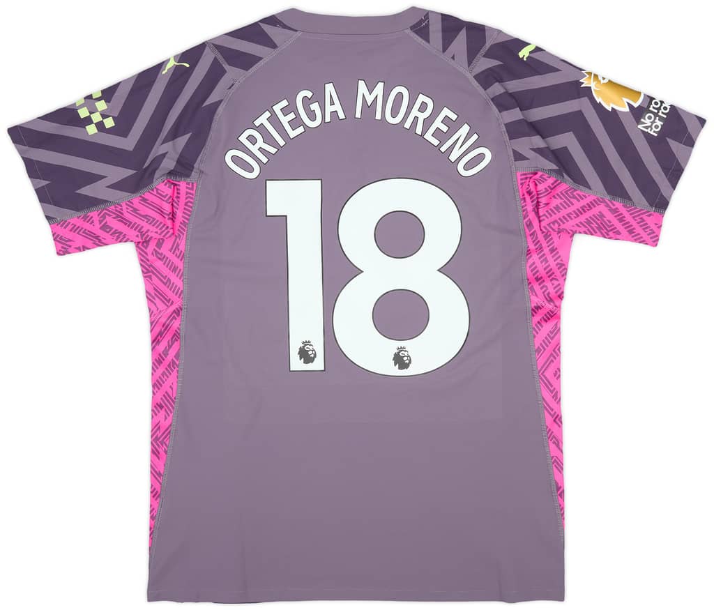 2023-24 Manchester City Match Issue GK Shirt Ortega Moreno #18