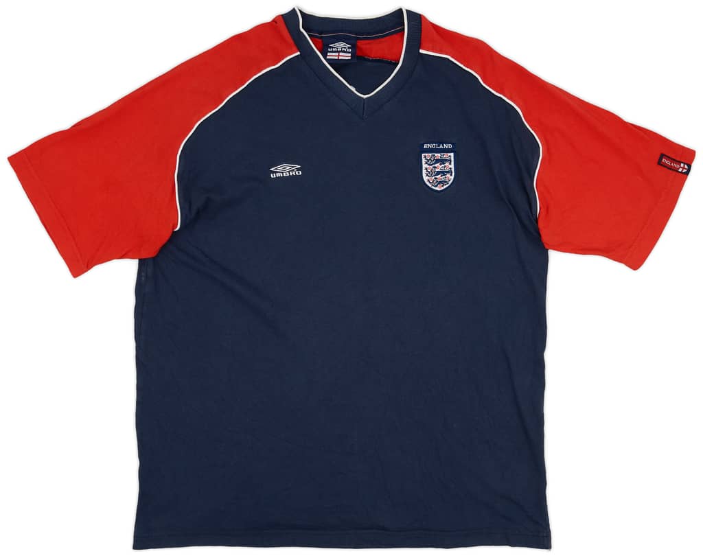 2002-03 England Umbro Training Shirt - 8/10 - (XL)