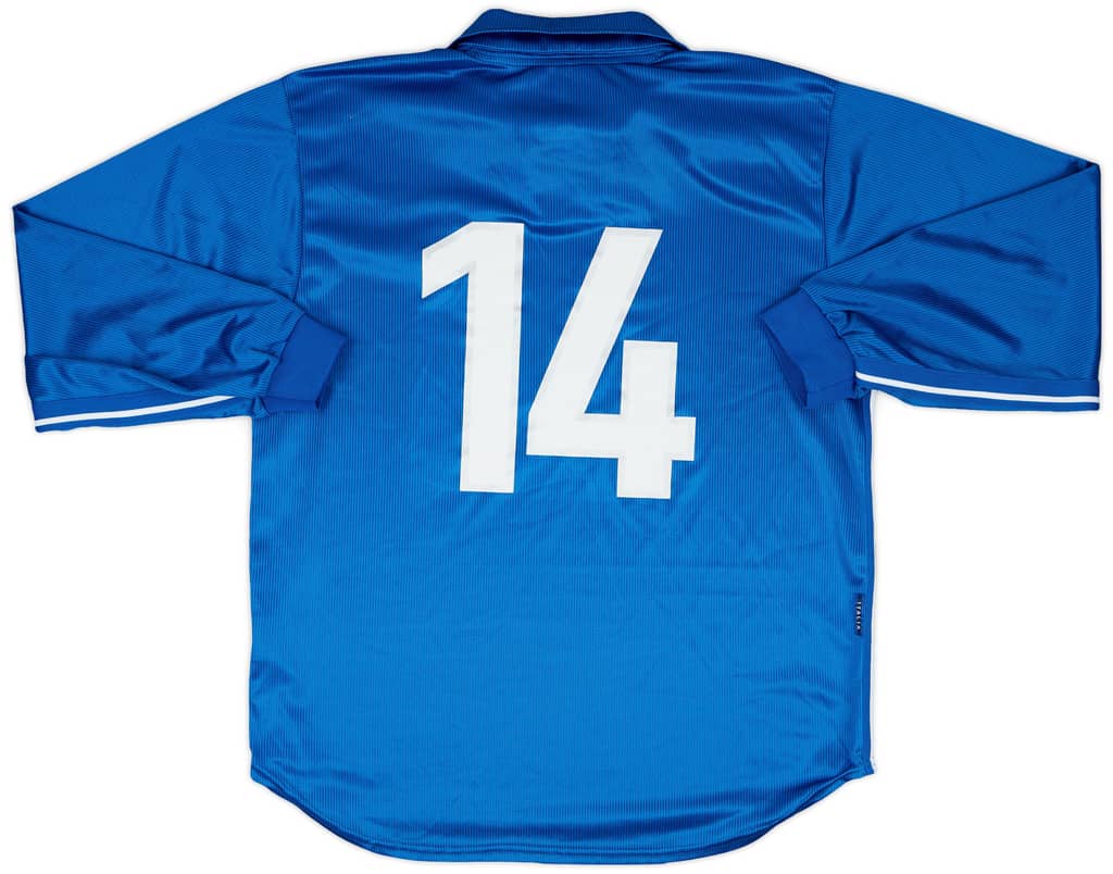 1997-98 Italy Match Issue Home L/S Shirt #14