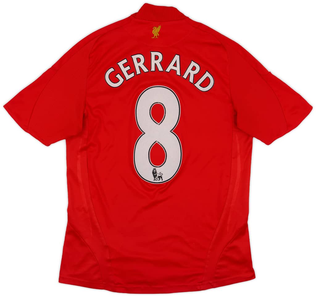 2008-10 Liverpool Home Shirt Gerrard #8 - 5/10 - (S)