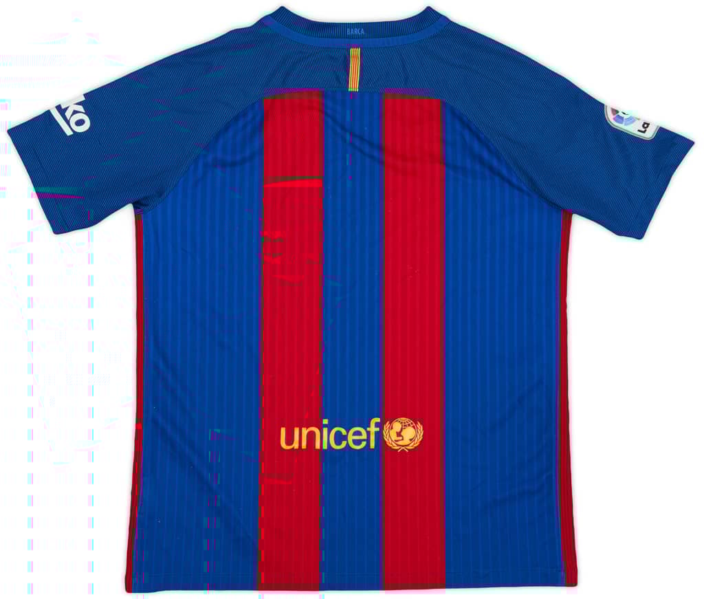 2016-17 Barcelona Home Shirt - 7/10 - (XL.Boys)