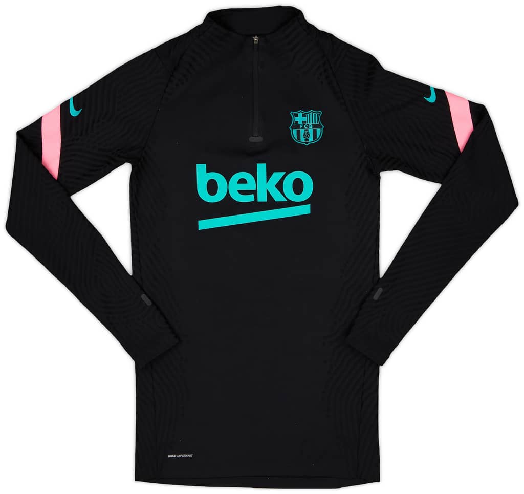 2020-21 Barcelona Nike Authentic 1/4 Zip Training Top - 9/10 - (XS)