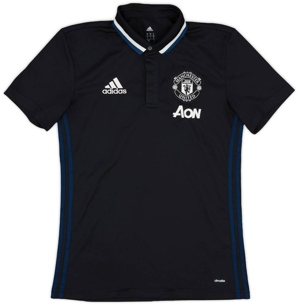 2016-17 Manchester United adidas Polo Shirt - 9/10 - (S)