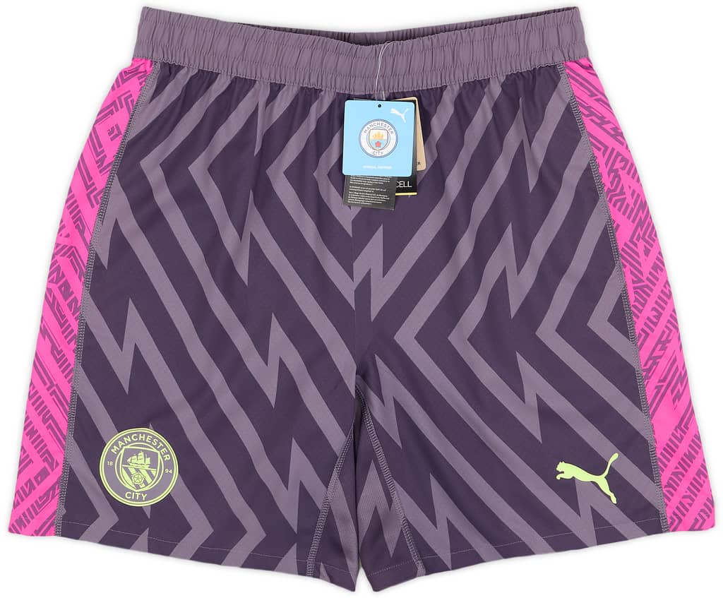 2023-24 Manchester City Player Issue GK Away Shorts (L)