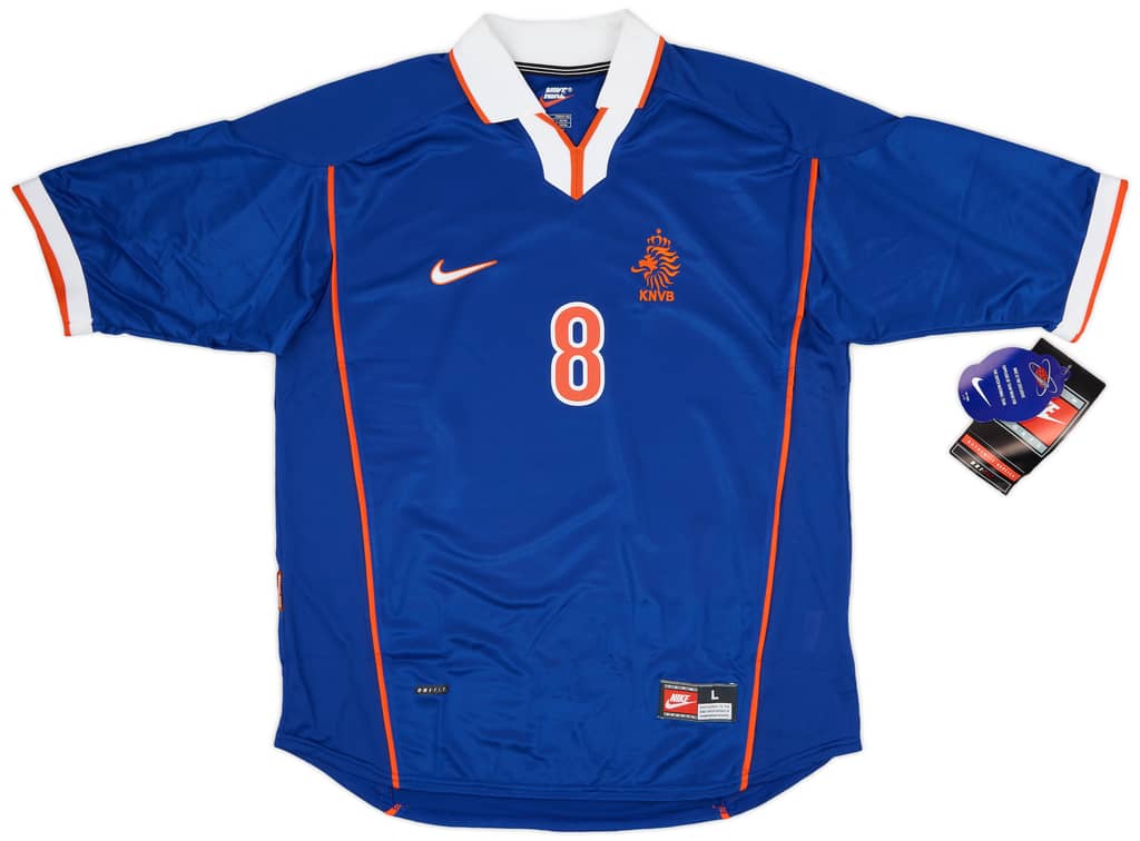 1998-00 Netherlands Away Shirt Bergkamp #8 (L)