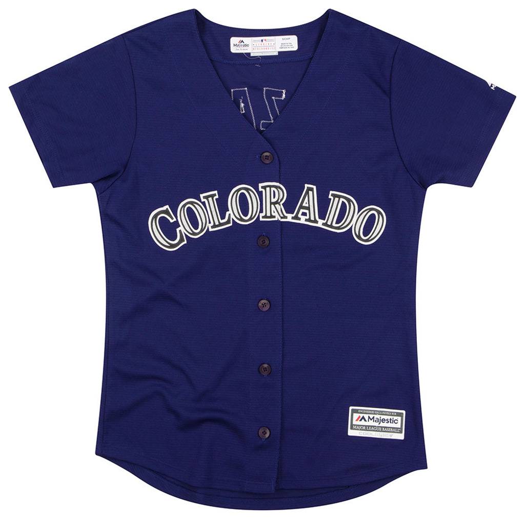 2012-16 Colorado Rockies Gonzalez #5 Majestic Cool-Base Jersey (Alternate) Womens (S)