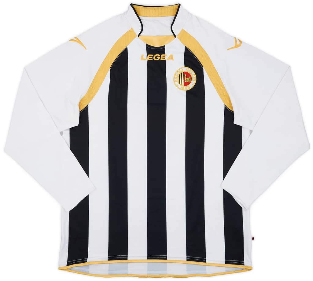 2010-11 Ascoli Home L/S Shirt - 7/10 - (L)