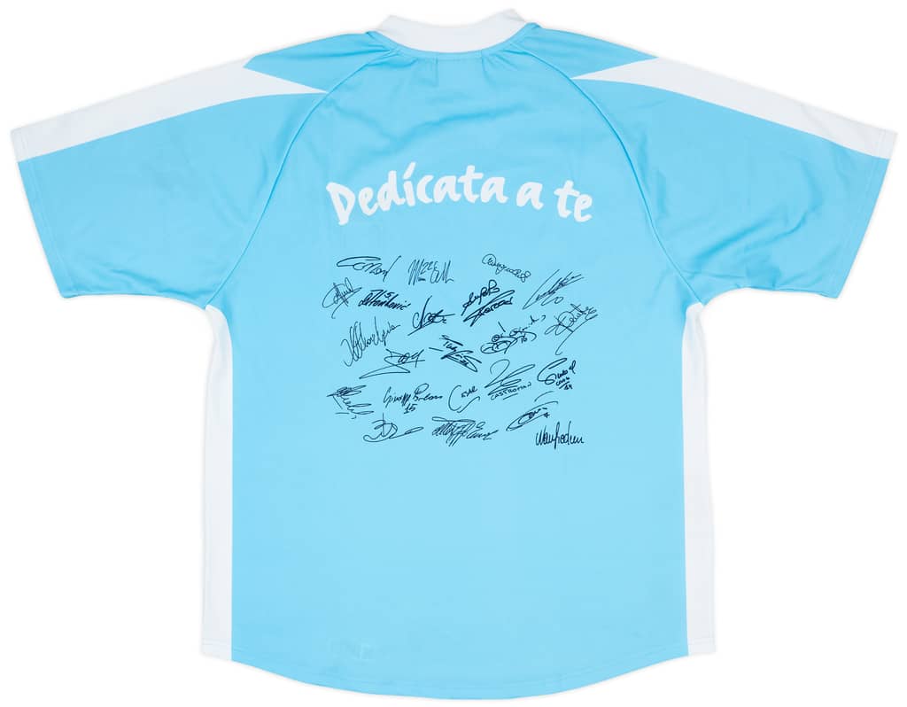 2003-04 Lazio 'Signed' Basic Home Shirt - 8/10 - (M)