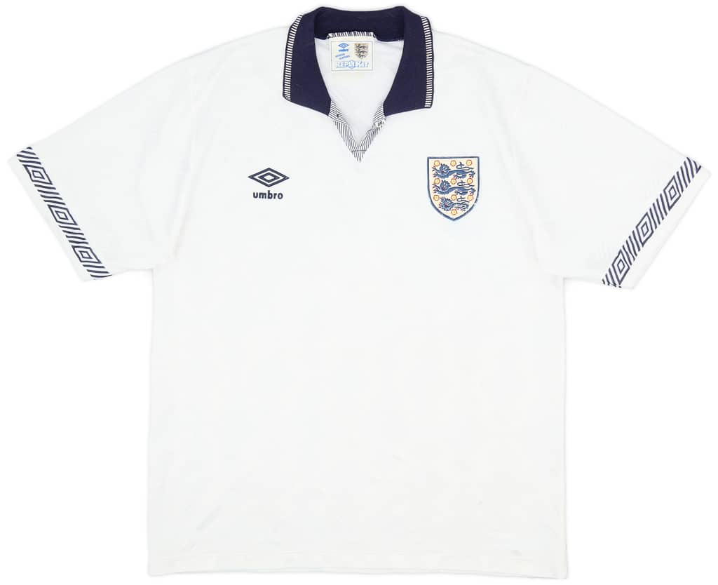 1990-92 England Home Shirt - 8/10 - (L)
