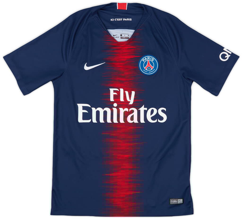 2018-19 Paris Saint-Germain Home Shirt Mbappe #7 - 9/10 - (S)