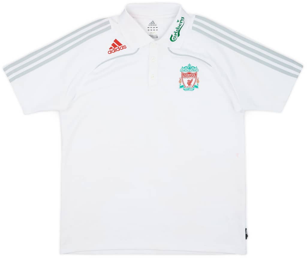 2008-09 Liverpool adidas Polo Shirt - 6/10 - (L)