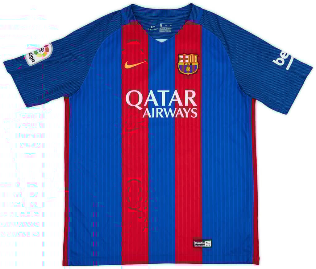 2016-17 Barcelona Home Shirt - 9/10 - (XL.Boys)