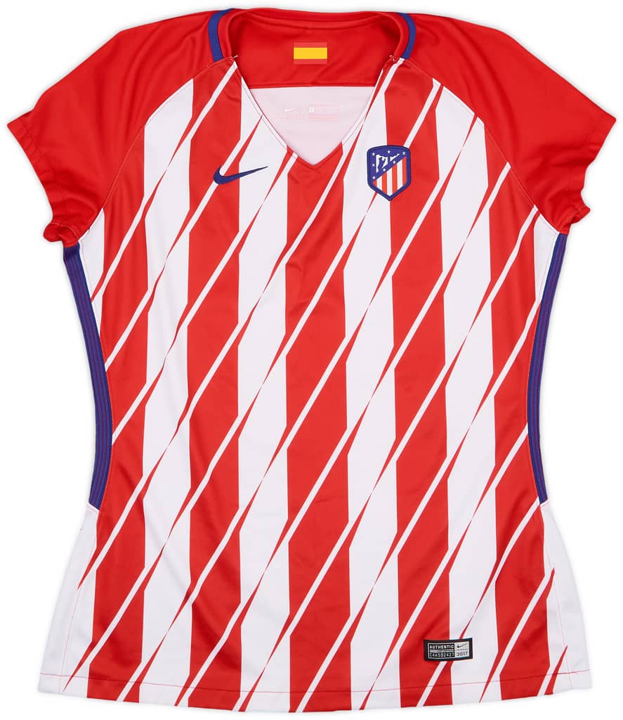 2017-18 Atletico Madrid Home Shirt - 9/10 - (Women's L)