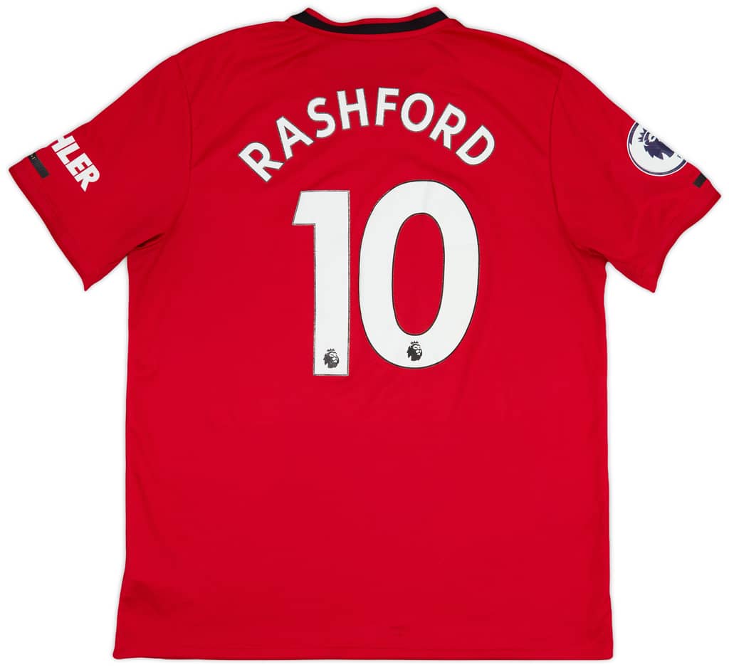 2019-20 Manchester United Home Shirt Rashford #10 - 5/10 - (XL)