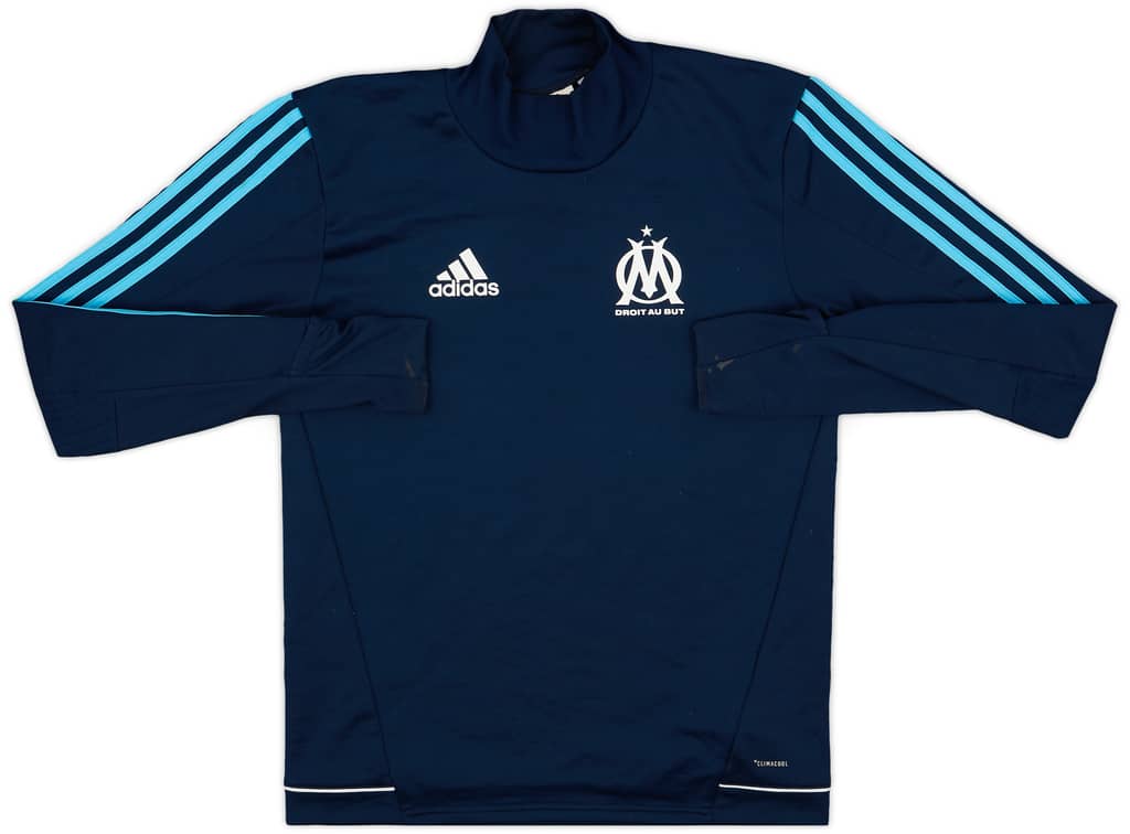 2017-18 Olympique Marseille adidas Sweat Top - 8/10 - (S)