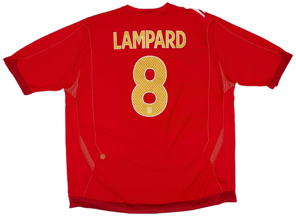 2006-08 England Away Shirt Lampard #8 - 8/10 - (XXL)