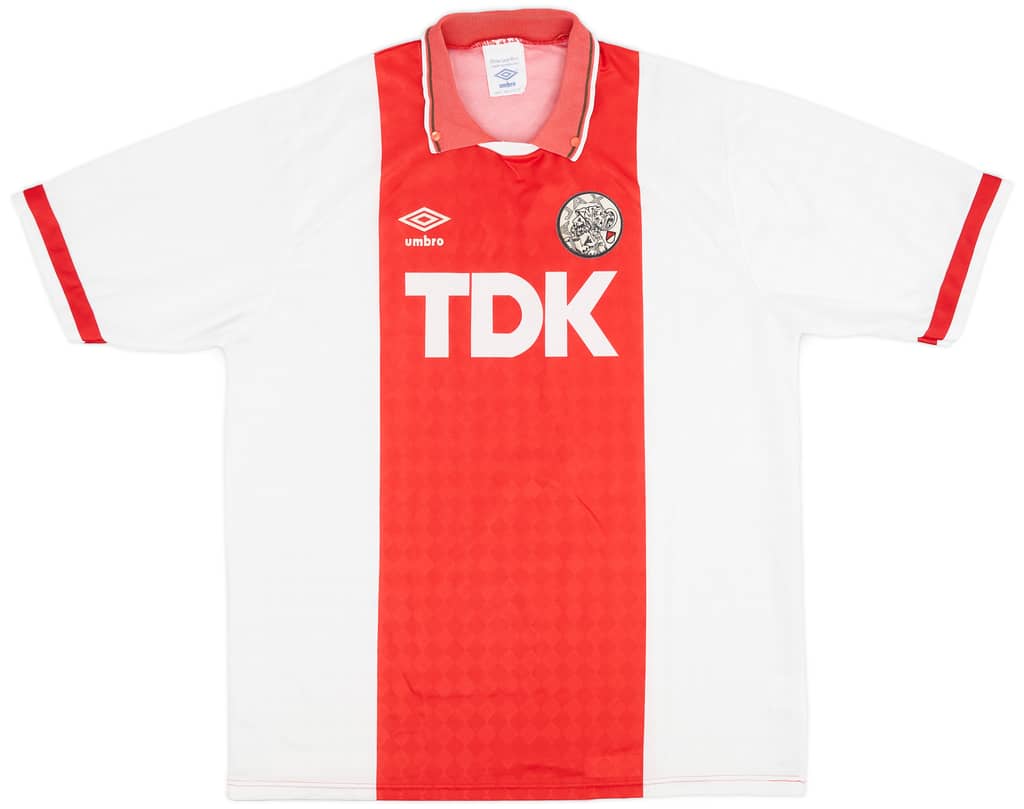 1989-91 Ajax Home Shirt - 8/10 - (L)