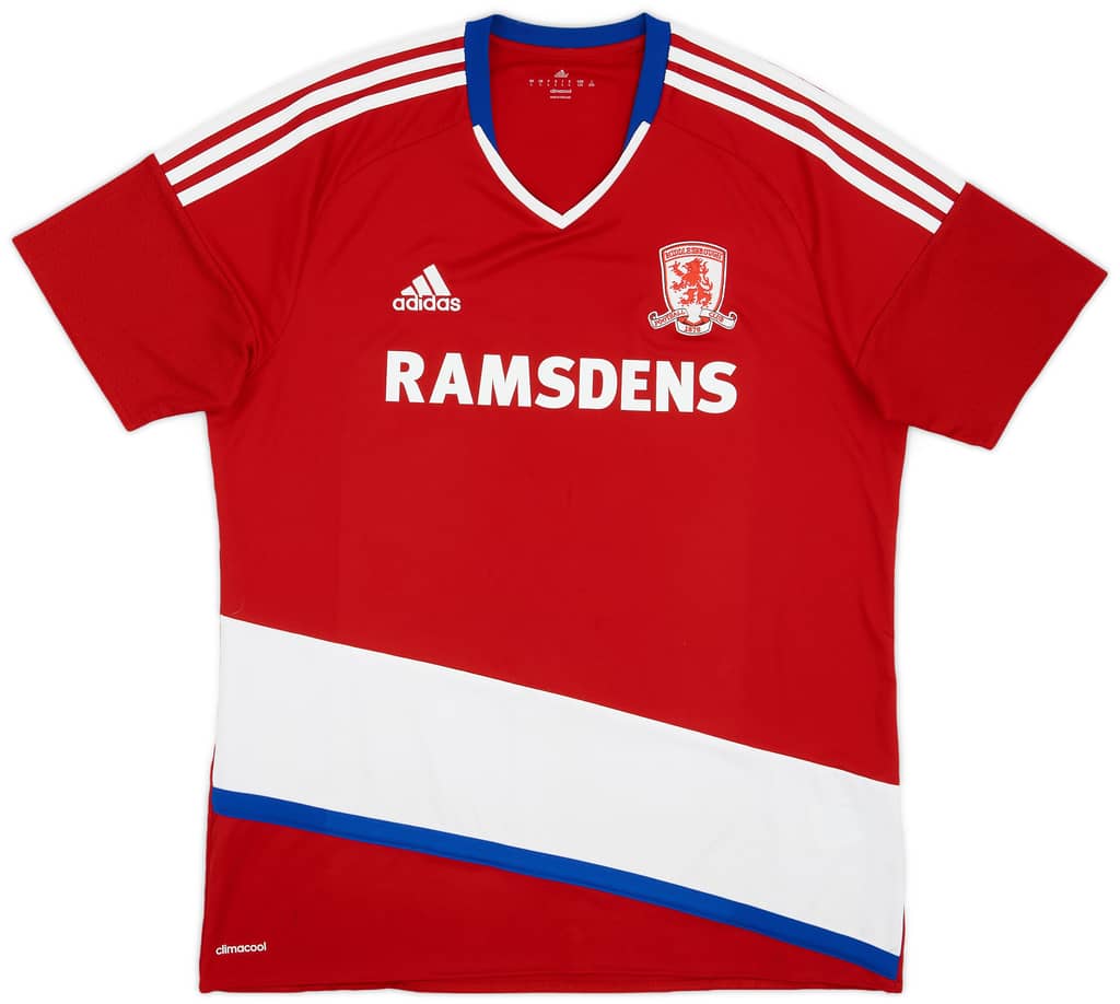 2016-17 Middlesbrough Home Shirt - 7/10 - (L)
