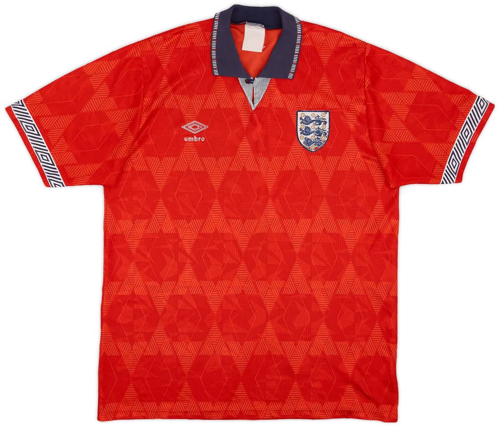 1990-93 England Away Shirt - 6/10 - (L)