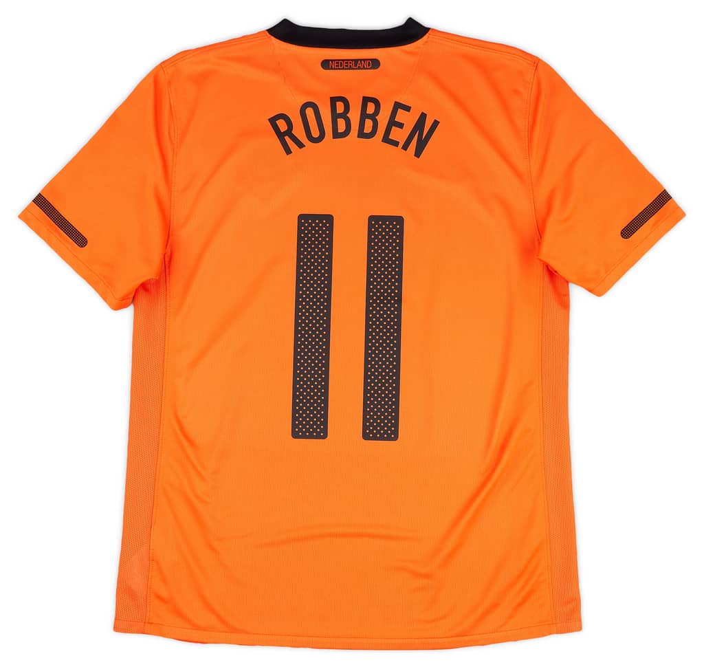 2010-11 Netherlands Home Shirt Robben #11 - 8/10 - (S)