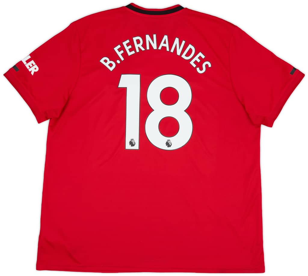 2019-20 Manchester United Home Shirt B.Fernandes #18 - 8/10 - (XXL)
