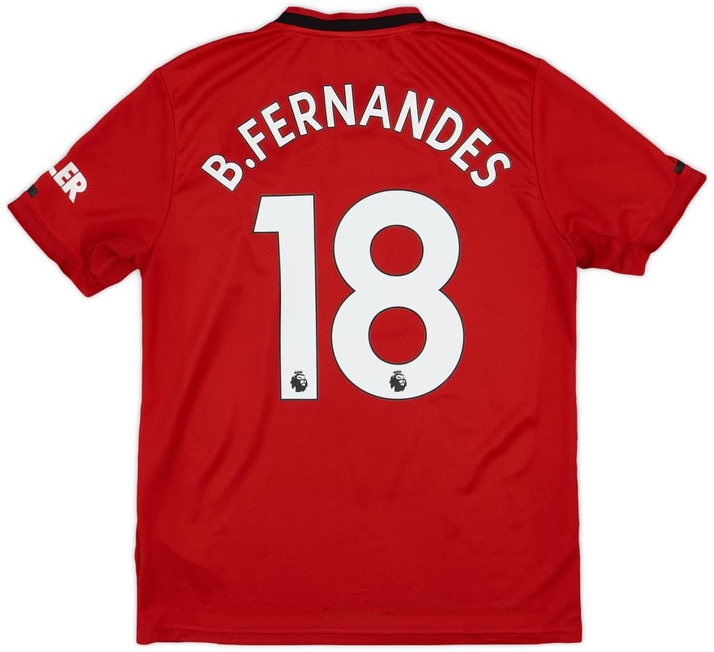 2019-20 Manchester United Home Shirt B.Fernandes #18 - 7/10 - (M)