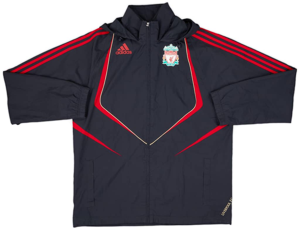 2009-10 Liverpool adidas Hooded Track Jacket - 6/10 - (M)
