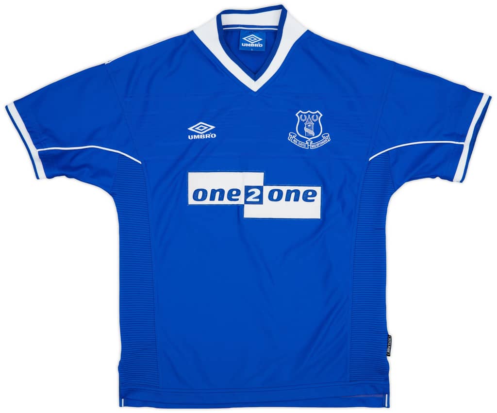 1999-00 Everton Home Shirt Moore #23 - 8/10 - (L)