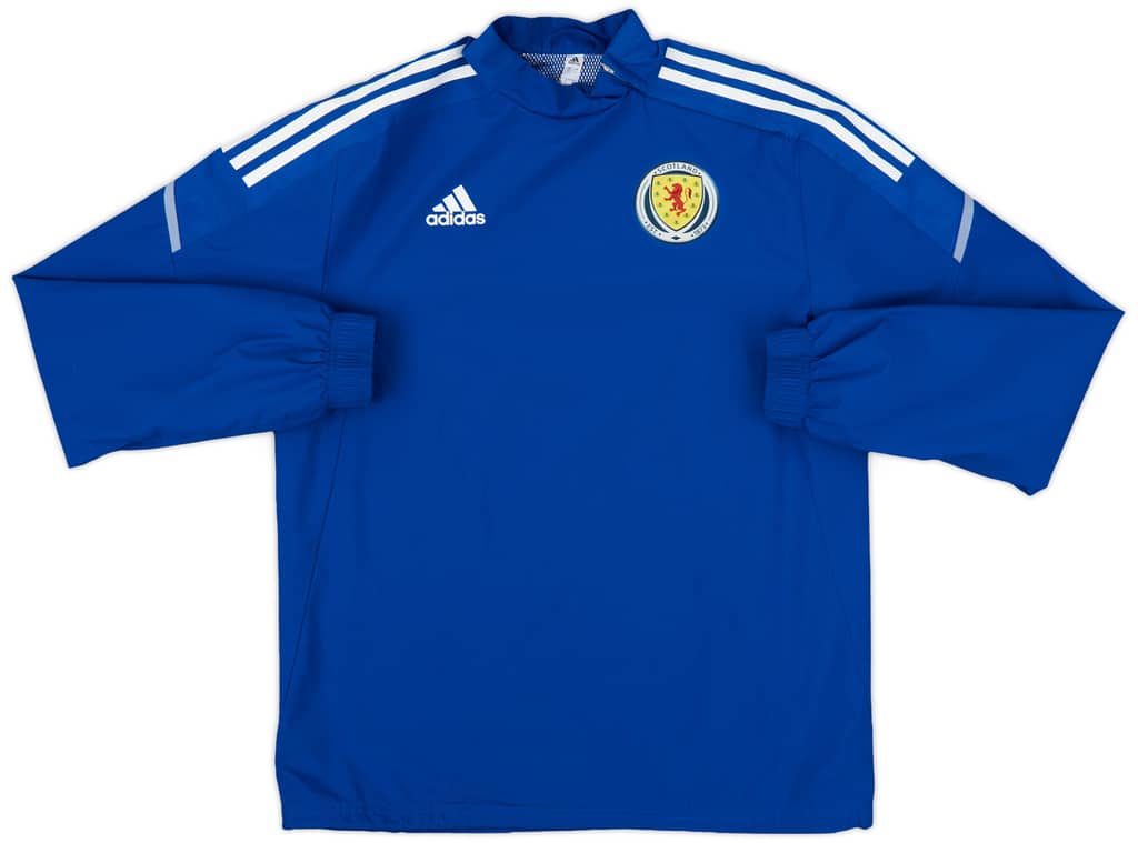 2021-22 Scotland adidas 1/4 Zip Drill Top - 9/10 - (S)