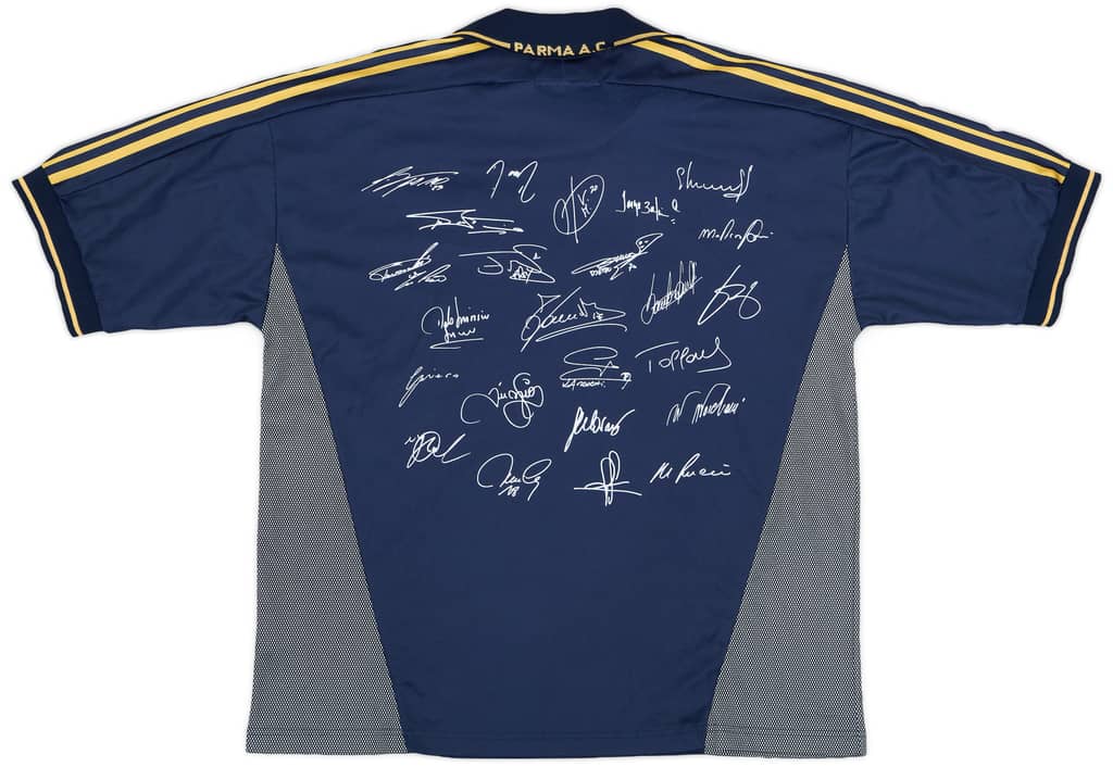 2001-02 Parma 'Signed' 'Finale TIM Cup' Away Shirt - 7/10 - (XL)