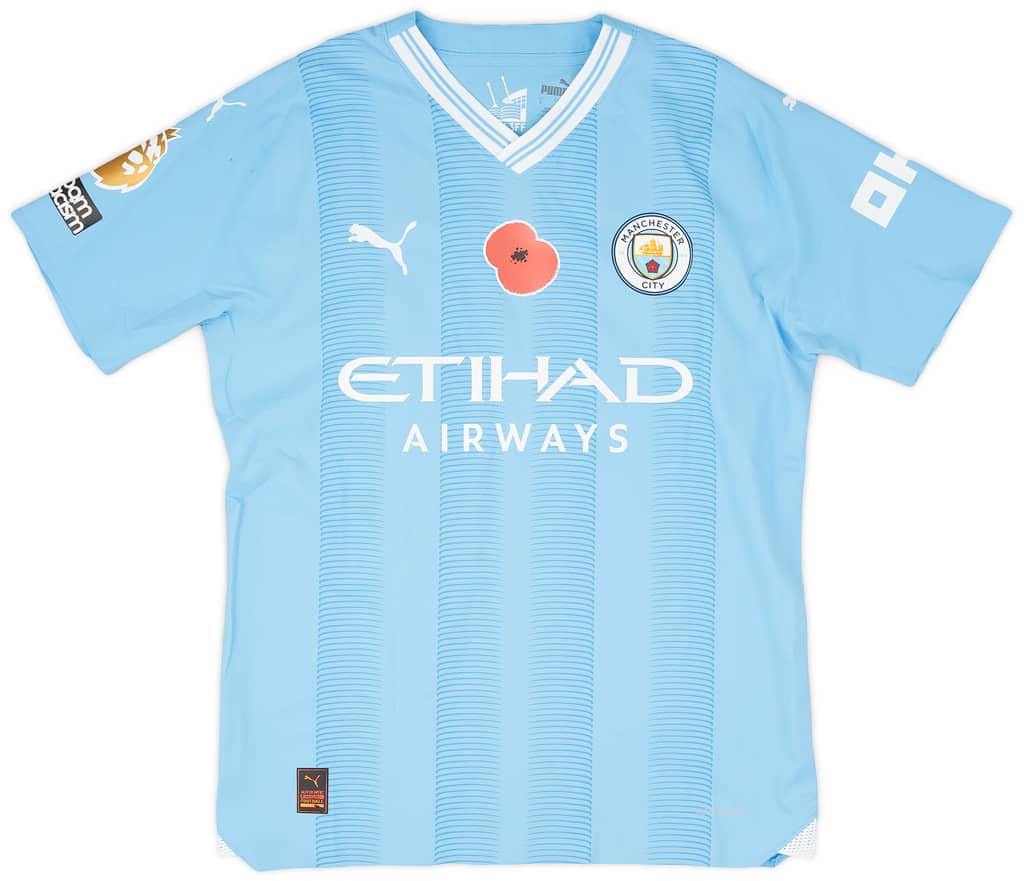 2023-24 Manchester City Match Issue Home Shirt Sergio Gomez #21