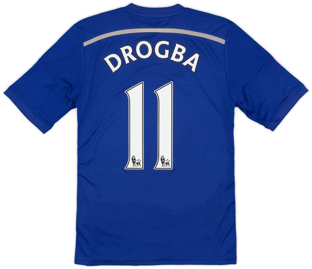 2014-15 Chelsea Home Shirt Drogba #11 - 7/10 - (XS)