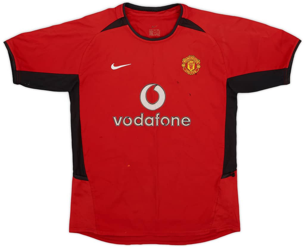 2002-04 Manchester United Home Shirt - 7/10 - (M.Boys)