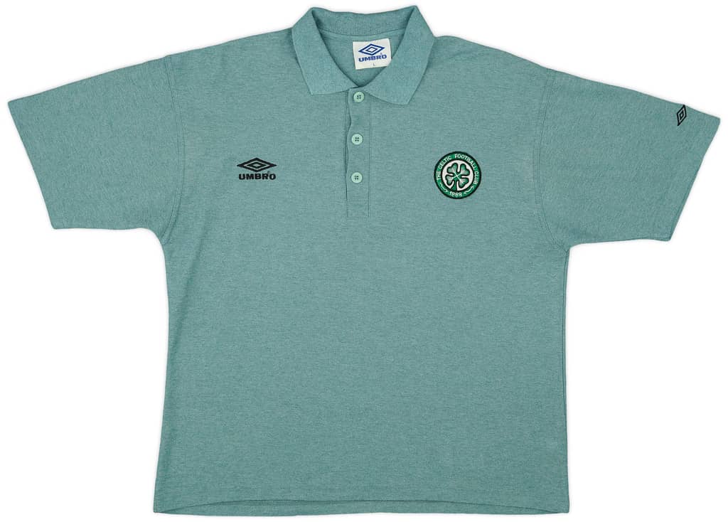 1995-96 Celtic Umbro Polo Shirt - 9/10 - (L)