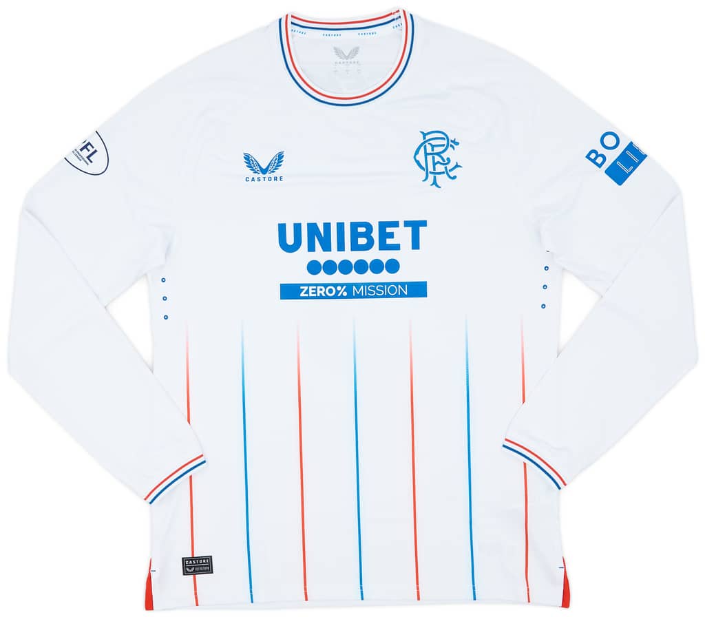 2023-24 Rangers Match Issue Away L/S Shirt Dessers #9