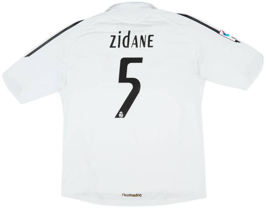 2005-06 Real Madrid Home Shirt Zidane #5 - 5/10 - (XL)