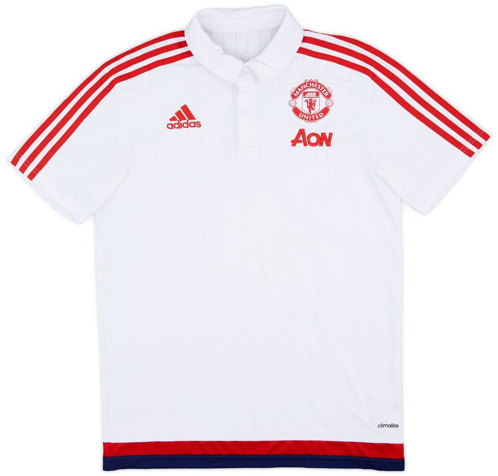 2015-16 Manchester United adidas Polo Shirt - 8/10 - (M)