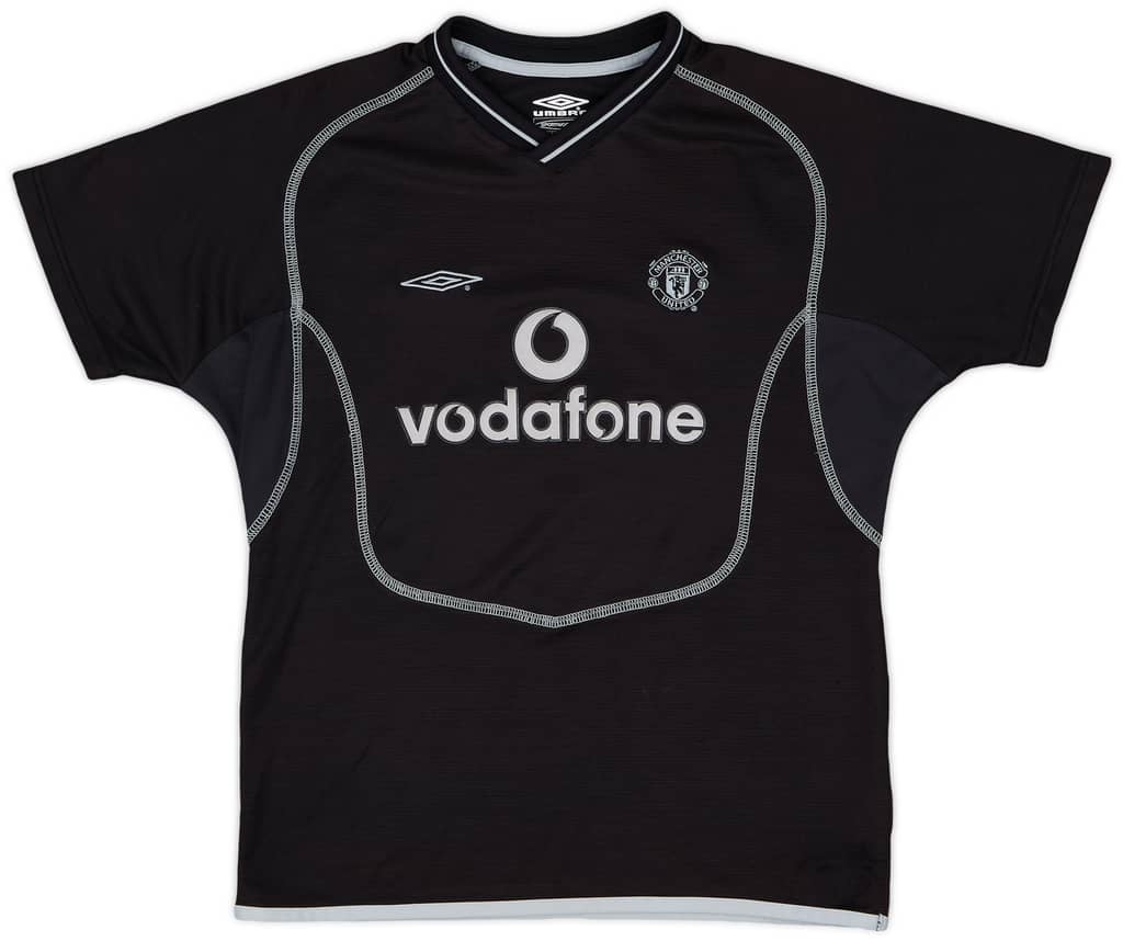 2000-02 Manchester United GK S/S Shirt Barthez #1 - 8/10 - (L.Boys)