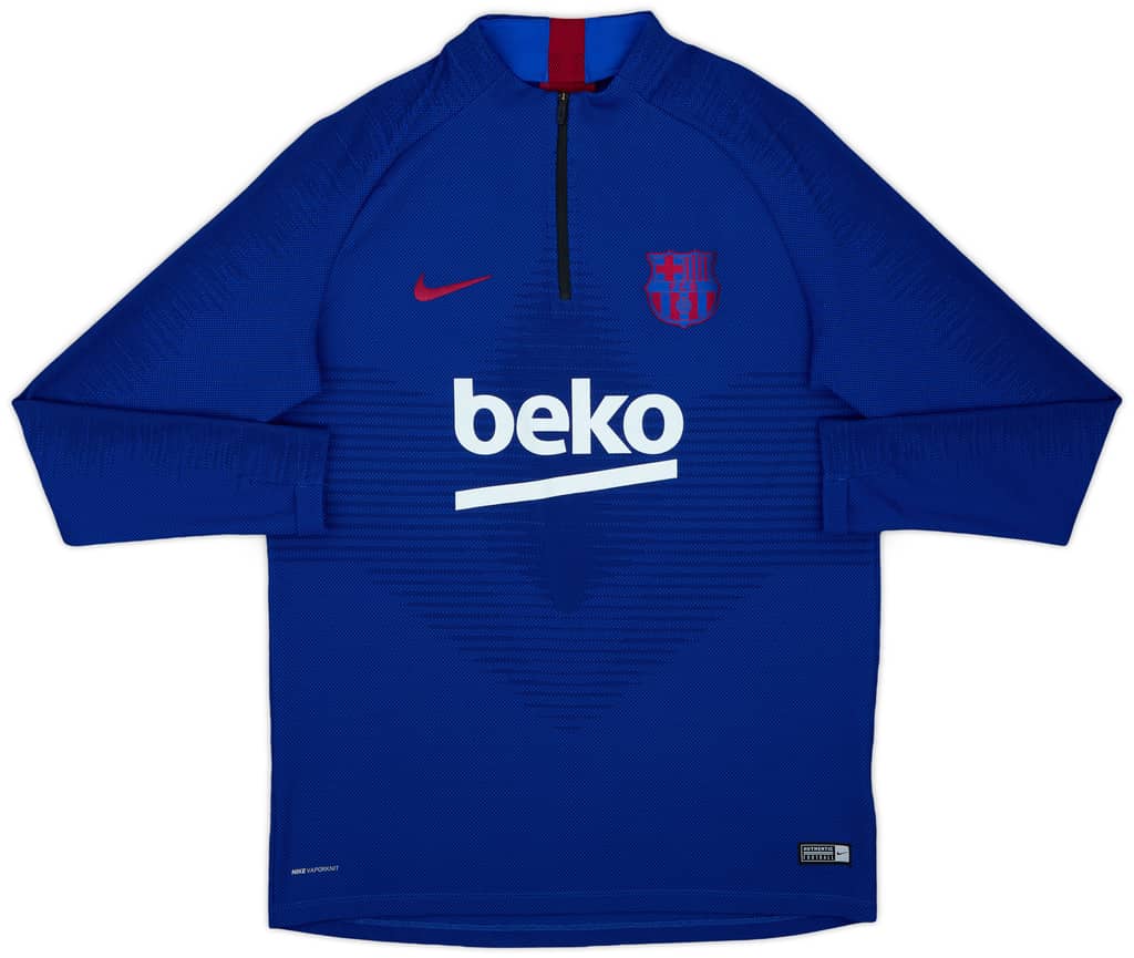 2019-20 Barcelona Nike Vaporknit 1/4 Zip Drill Top - 7/10 - (L)