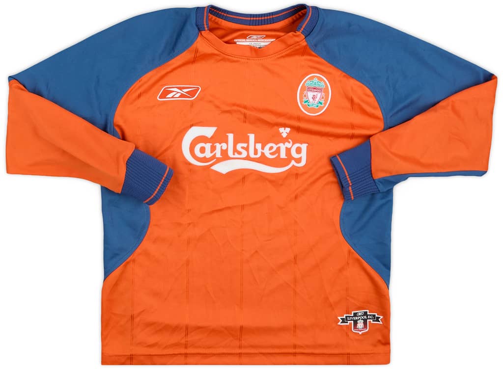2003-04 Liverpool GK Shirt - 9/10 - (S.Boys)
