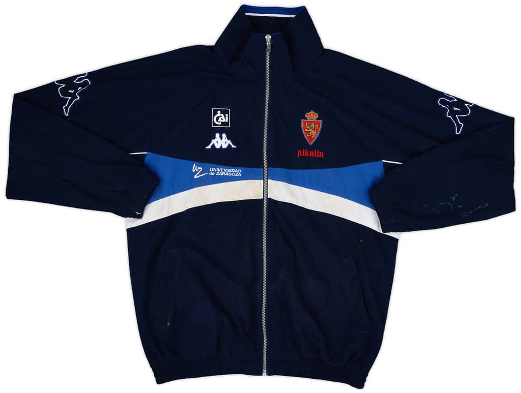 2001-03 Real Zaragoza Kappa Player Issue Track Jacket - 6/10 - (XL)