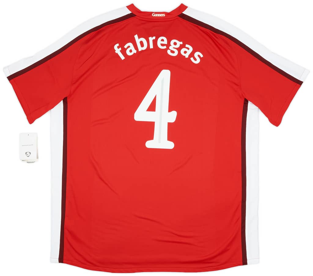 2008-10 Arsenal Home Shirt Fabregas #4 (XXL)