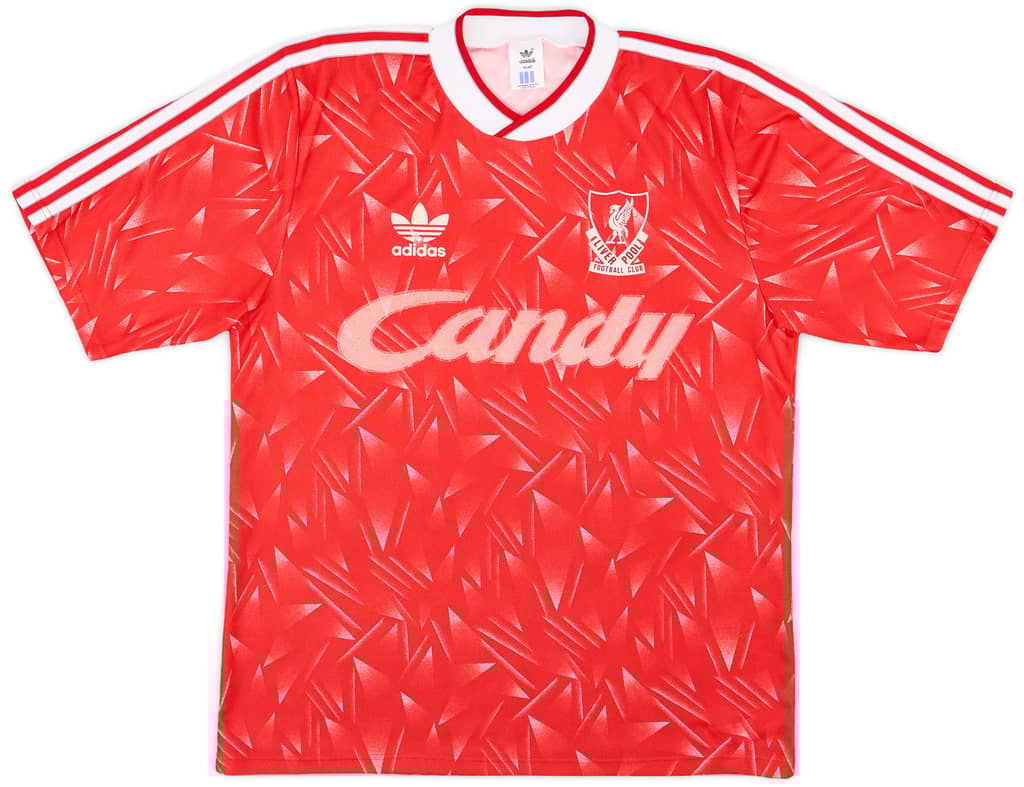 1989-91 Liverpool Home Shirt - 5/10 - (M/L)