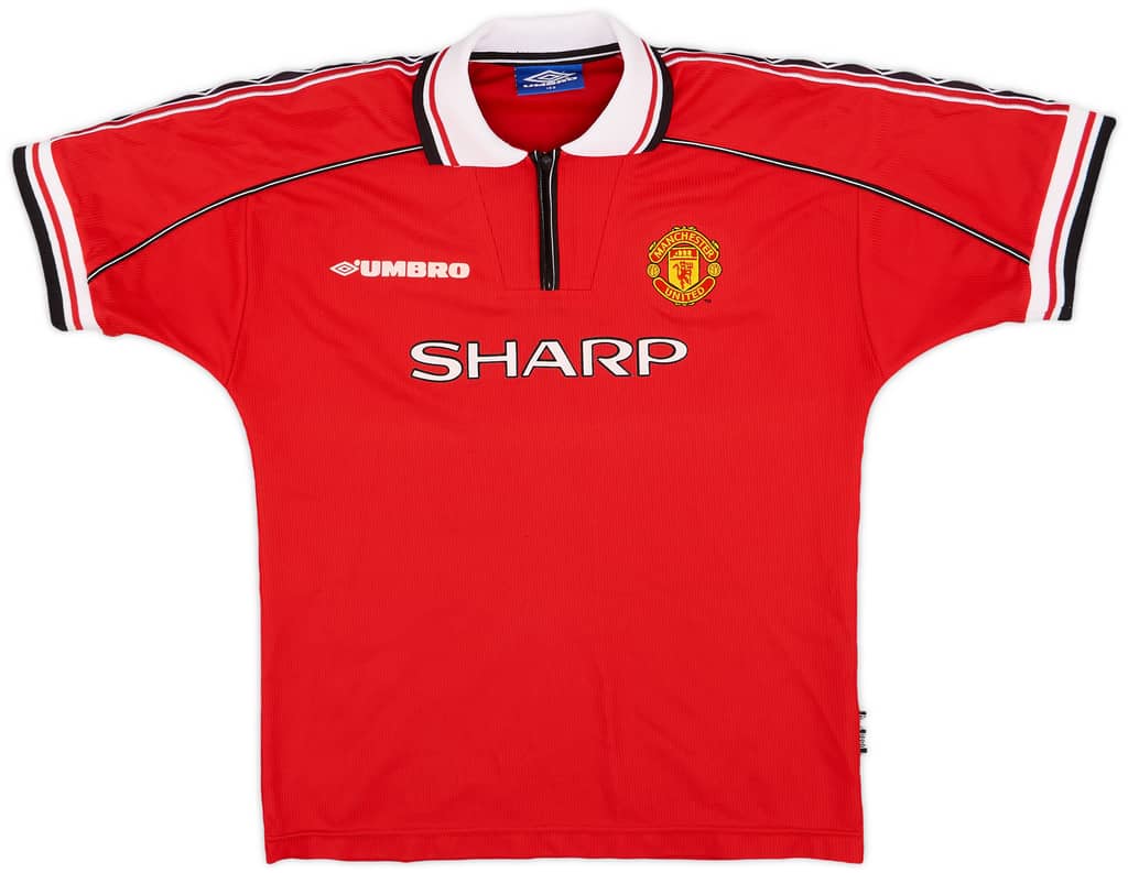 1998-00 Manchester United Home Shirt - 8/10 - (L.Boys)