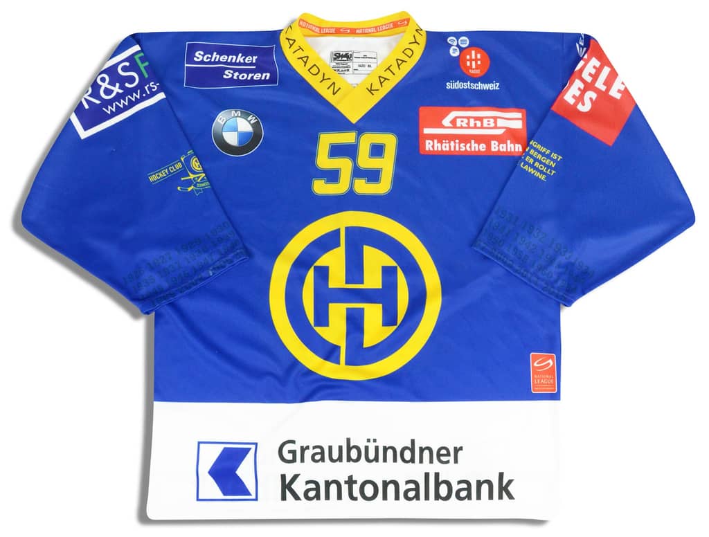 2015-16 HC Davos Simion #59 SW4U Jersey (Home) XL