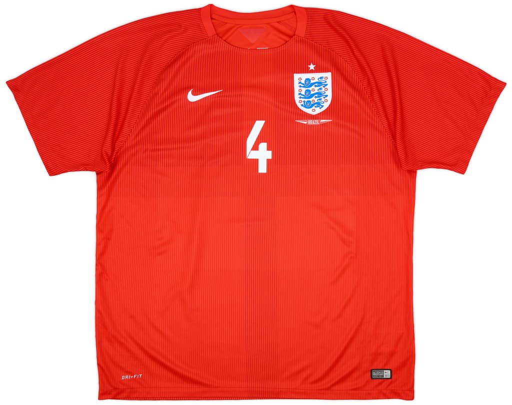 2014-15 England Away Shirt Gerrard #4 - 9/10 - (XXL)