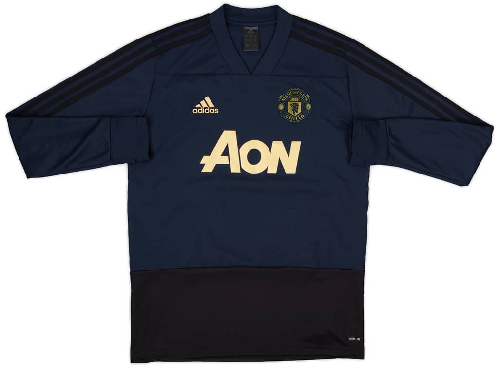 2018-19 Manchester United adidas Sweat Top - 8/10 - (M)