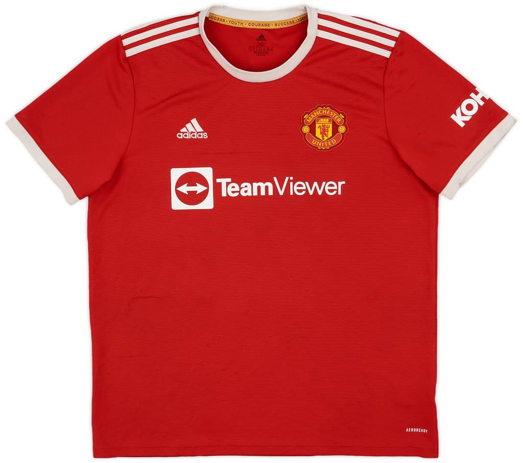2021-22 Manchester United Home Shirt B.Fernandes #18 - 6/10 - (XL)