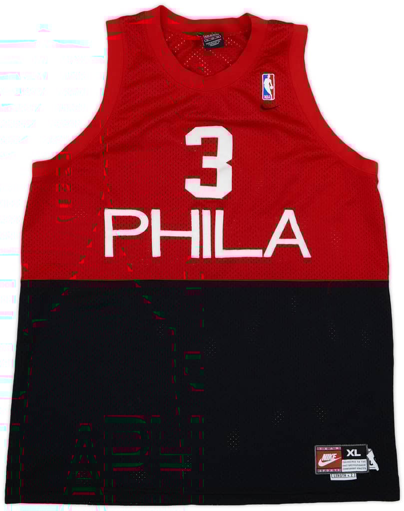 1965-66 Philadelphia 76ers Iverson #3 Nike Rewind Swingman Jersey - 7/10 - (XL)